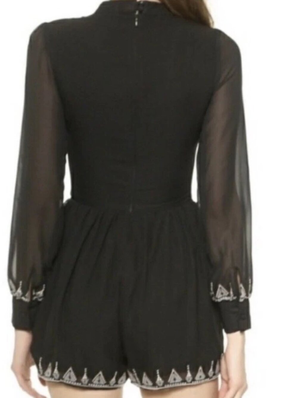 Anthropologie House Of Harlow 1960 Women's Hendrix Romper Black Size Small - Picture 4 of 11